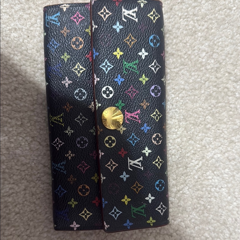 Louis Vuitton Black Multicolor Monogram wallet
